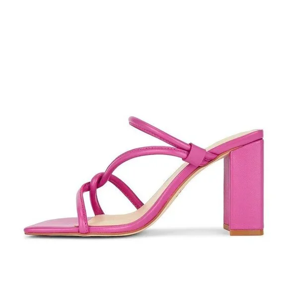 Intentionally Blank x Revolve Wick Sandals in Flamingo 6 Womens High Heels